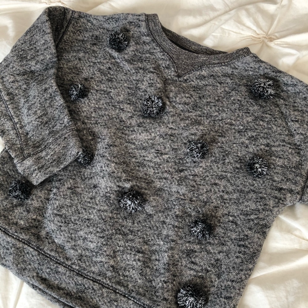 Zara baby girl Pom Pom Sweatshirt